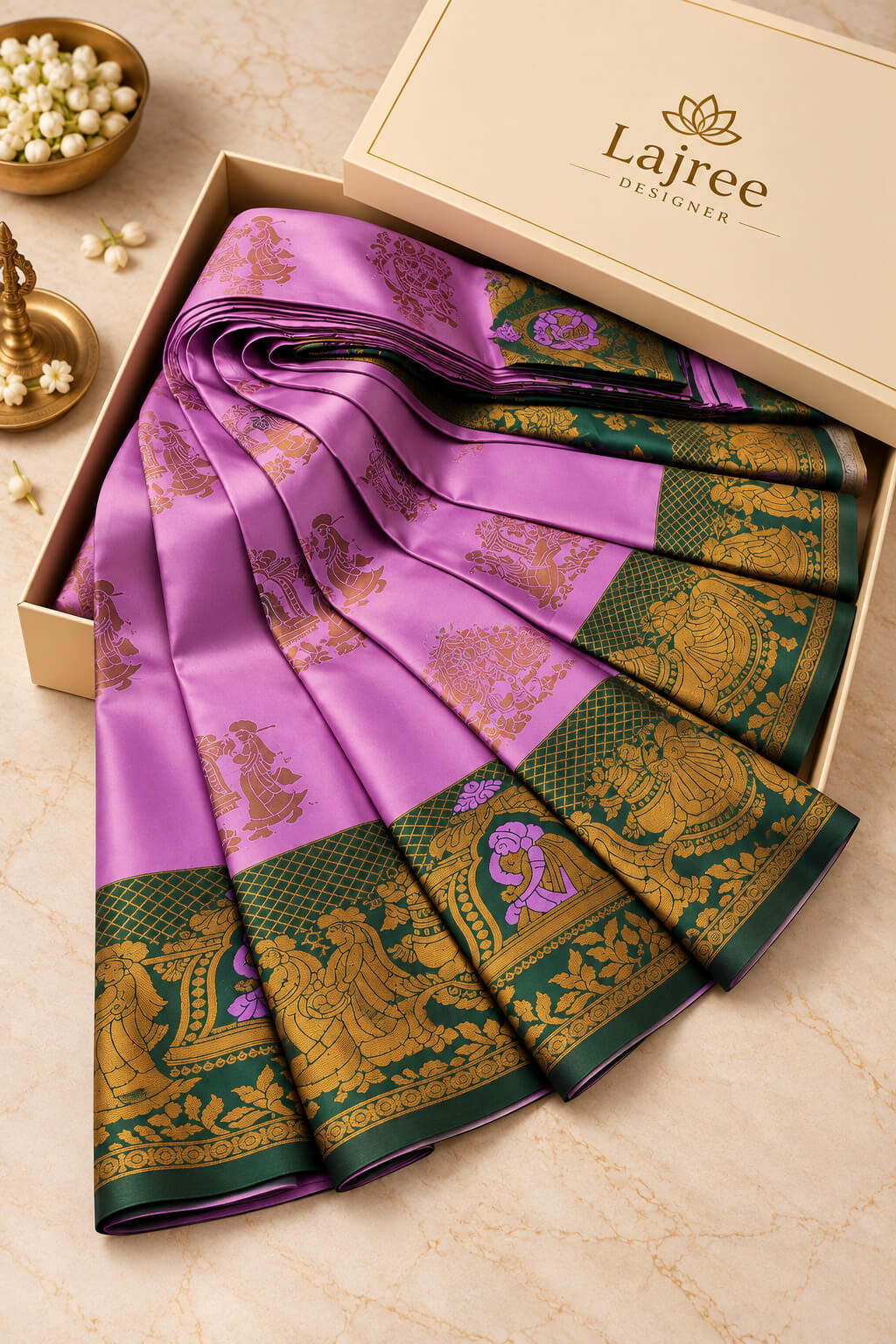 Desuetude Pink Pure Banarasi Silk Saree With Amazing Blouse Piece