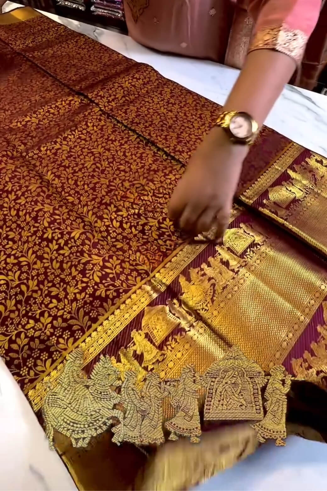 Radiant Wine Soft Banarasi Silk Saree With Delightful Blouse Piece