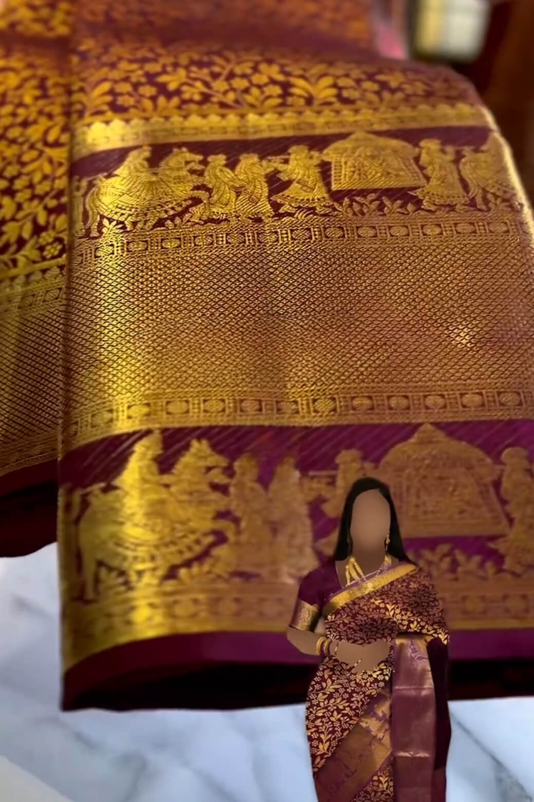 Radiant Wine Soft Banarasi Silk Saree With Delightful Blouse Piece