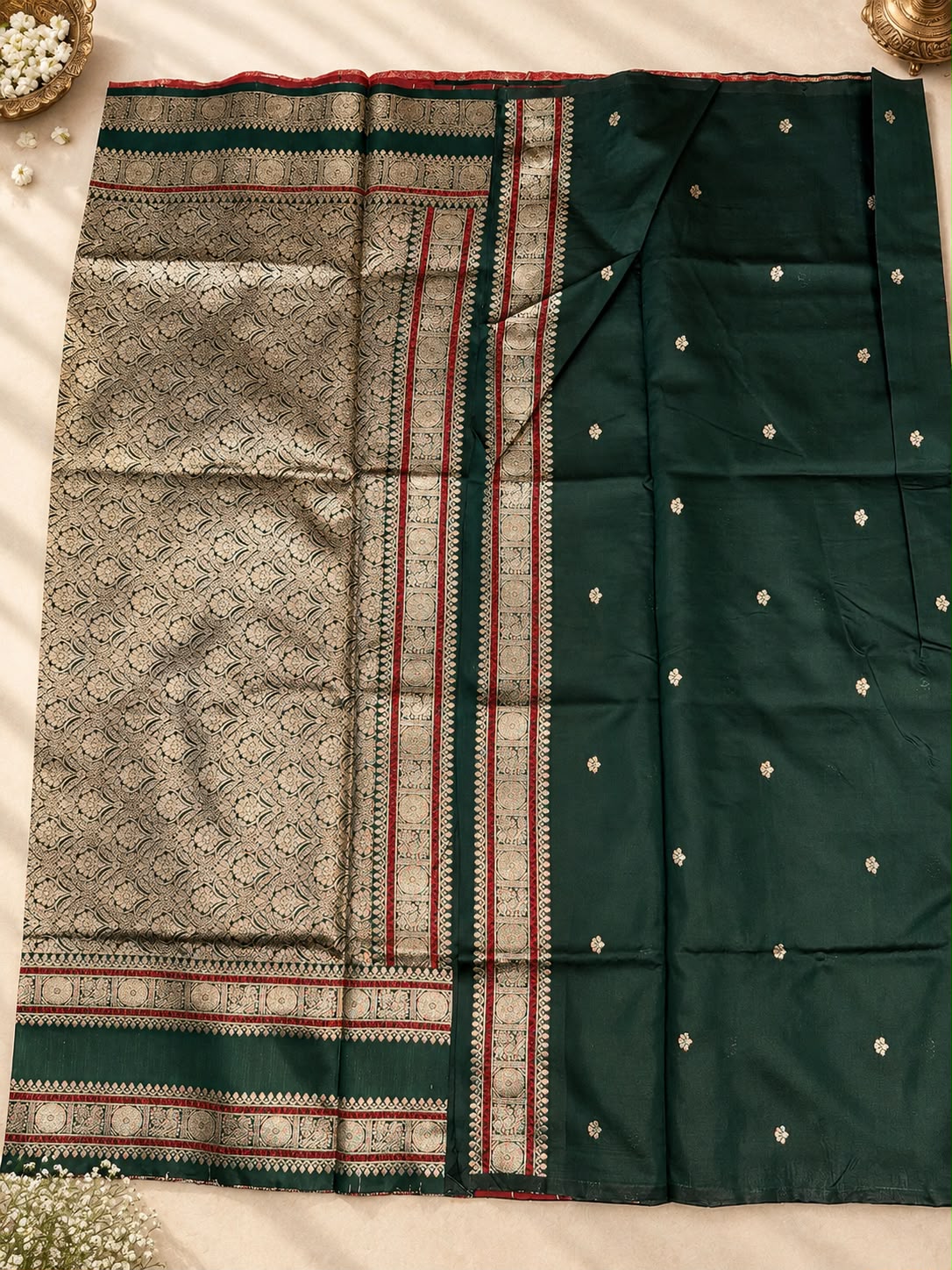 Seraglio Maroon Pure Banarasi Silk Saree With Diaphanous Blouse Piece