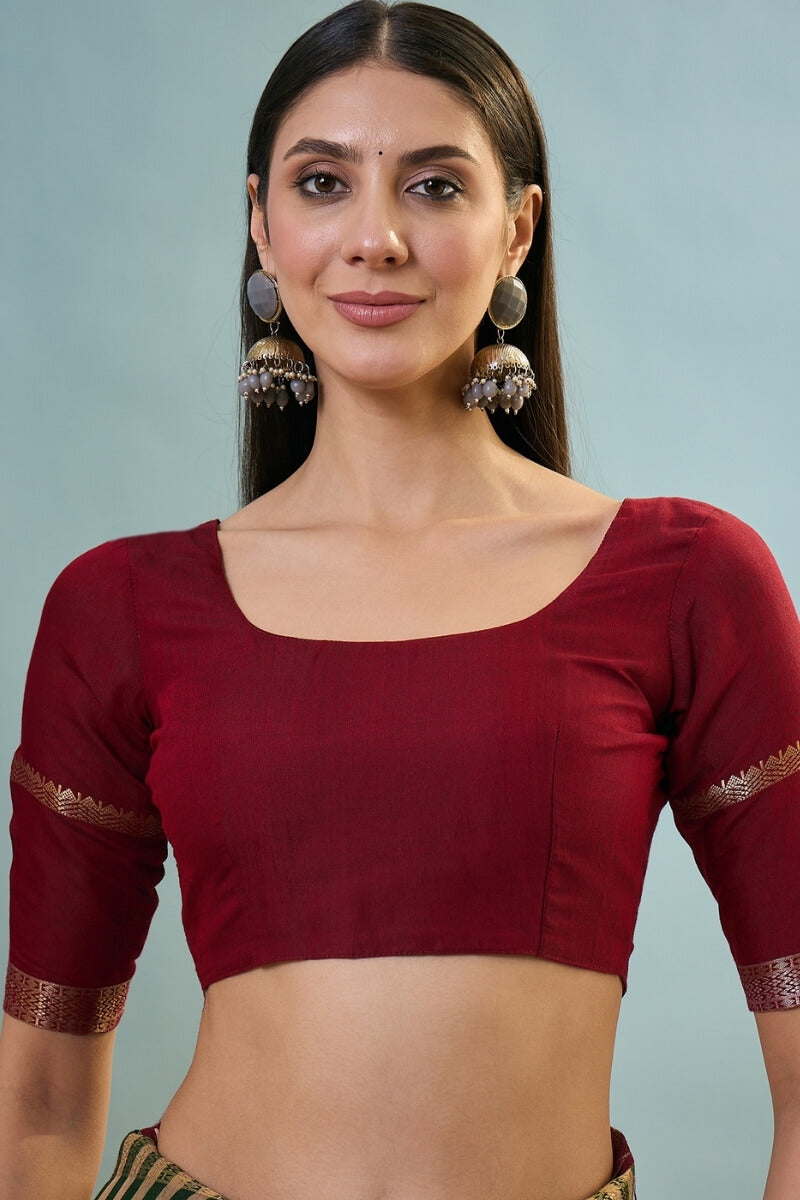 Angelic Dark Green Printed Cotton Silk Saree With Stylish Blouse Piece