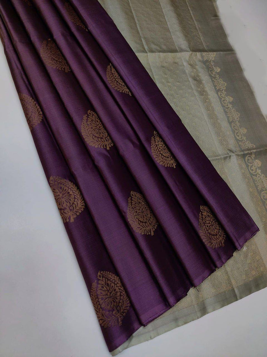 Purple Soft Silk Saree