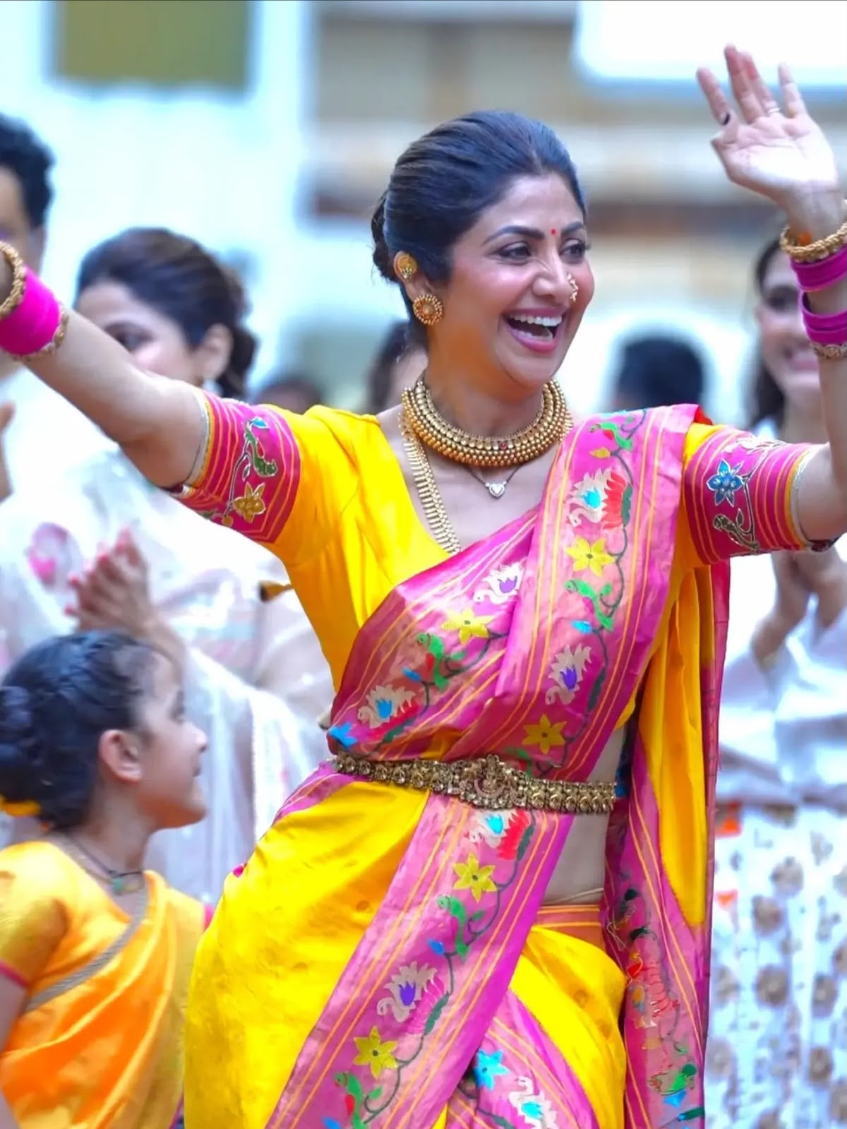 Lagniappe Yellow Paithani Silk Saree With Sumptuous Blouse Piece