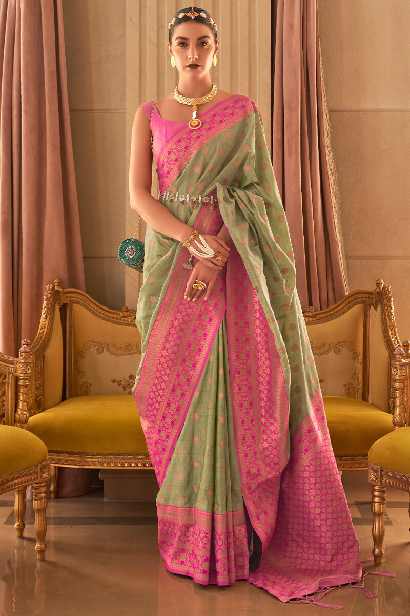 Outstanding Peach Soft Silk Saree With Intricate Blouse Piece –  LajreeDesigner