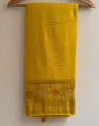Beautiful Yellow Soft Banarasi Silk Saree With Snazzy Blouse Piece