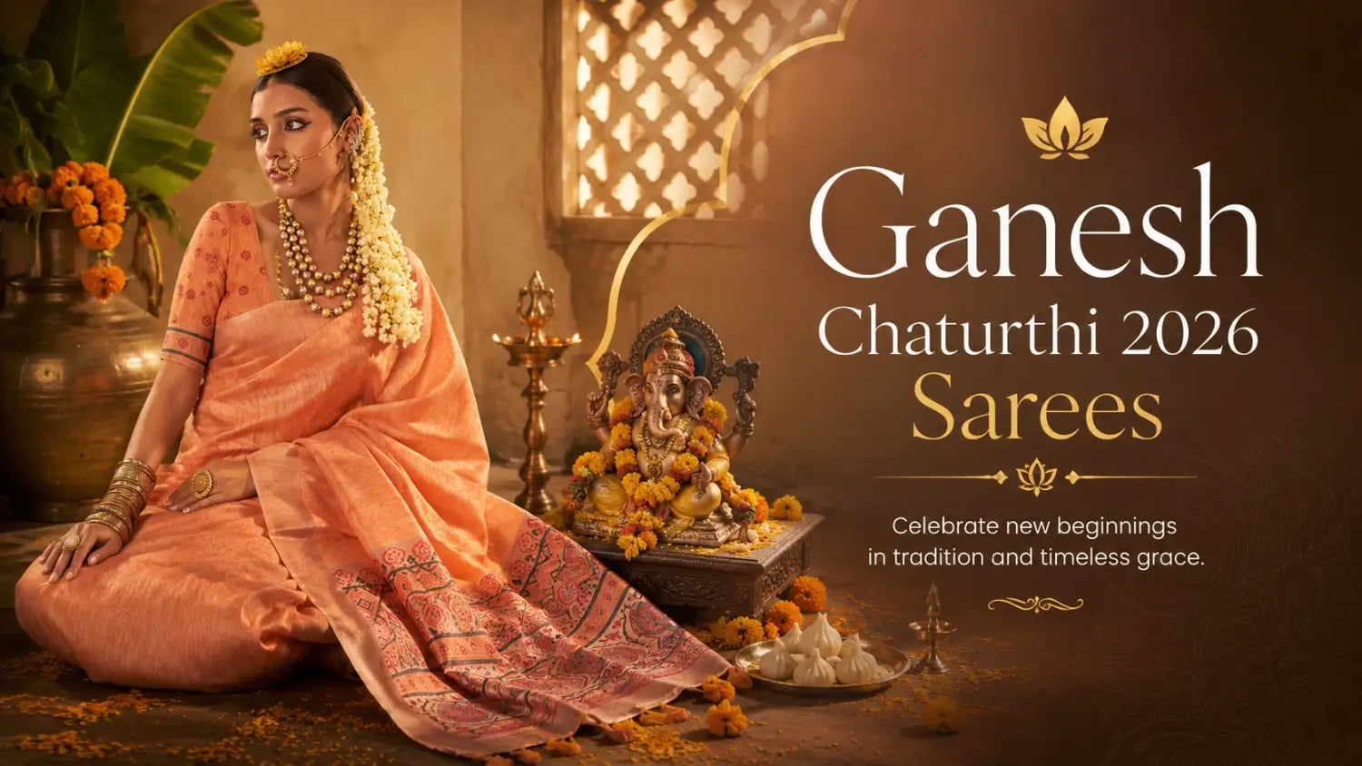 Ganesh Chaturthi 2026 - Sarees That Honour Bappa in Style
