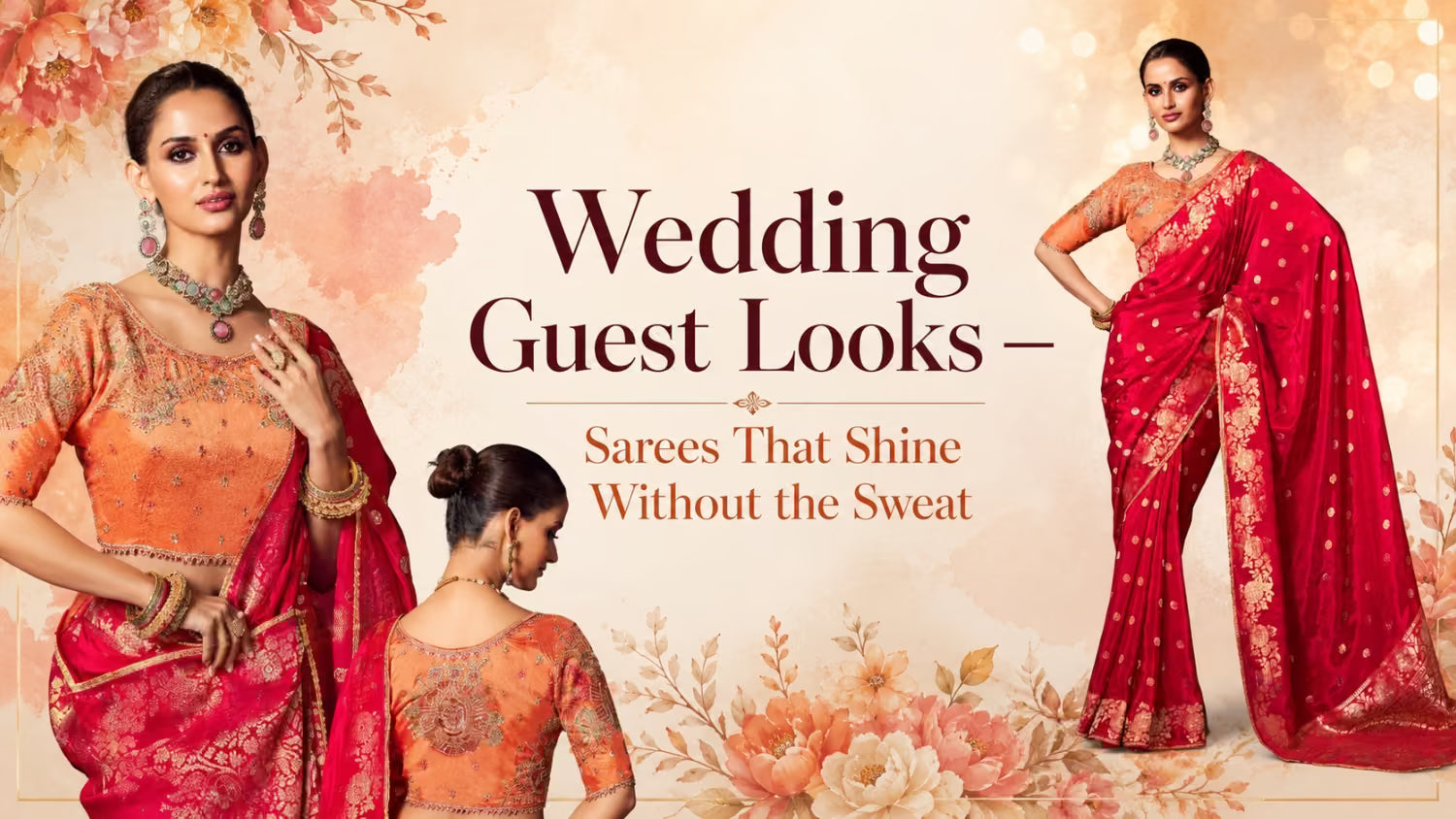 Summer Wedding Guest Looks Sarees That Shine Without the Sweat