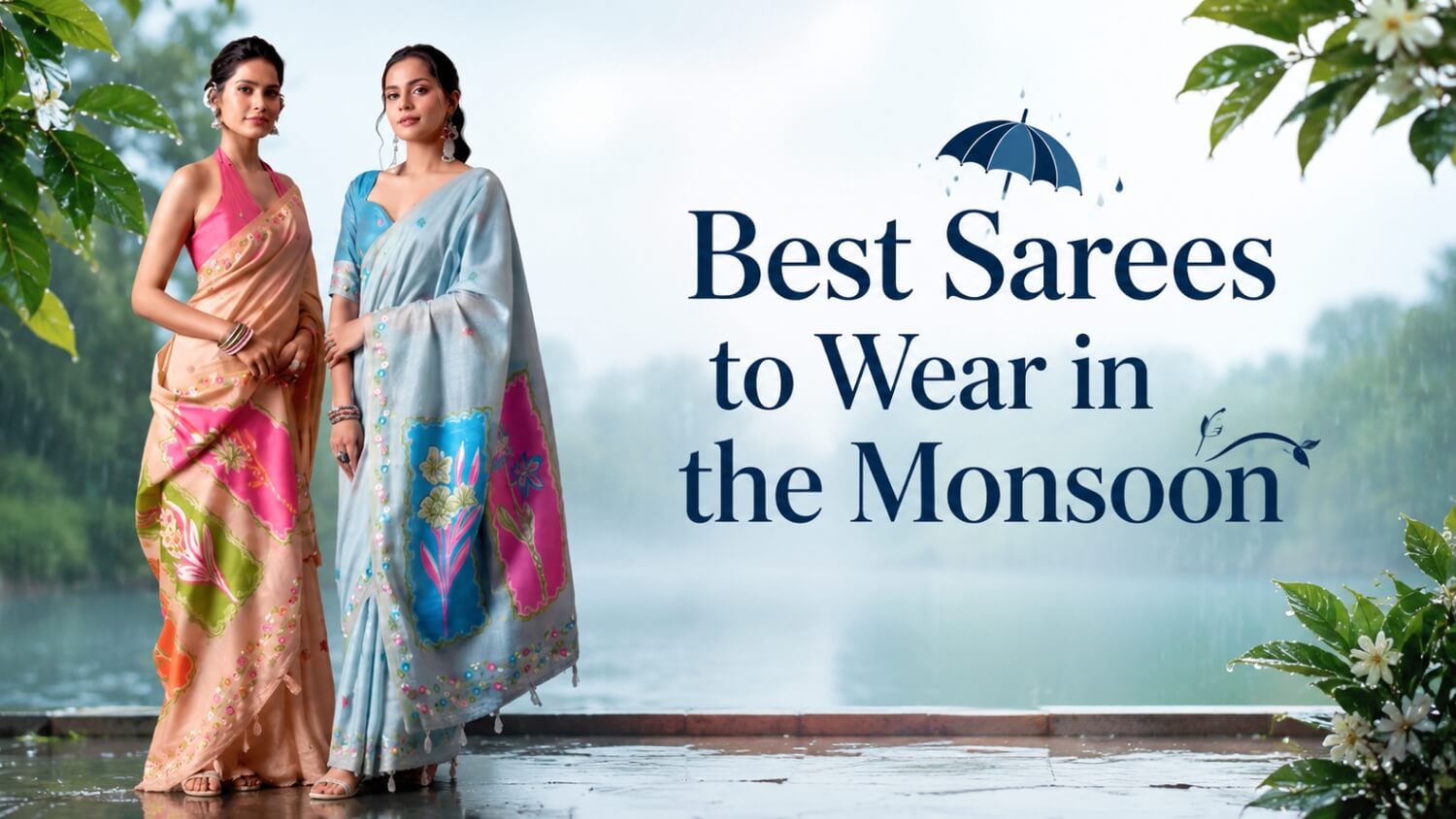 Best Sarees to Wear in the Monsoon - Fabrics That Stay Beautiful in the Rain