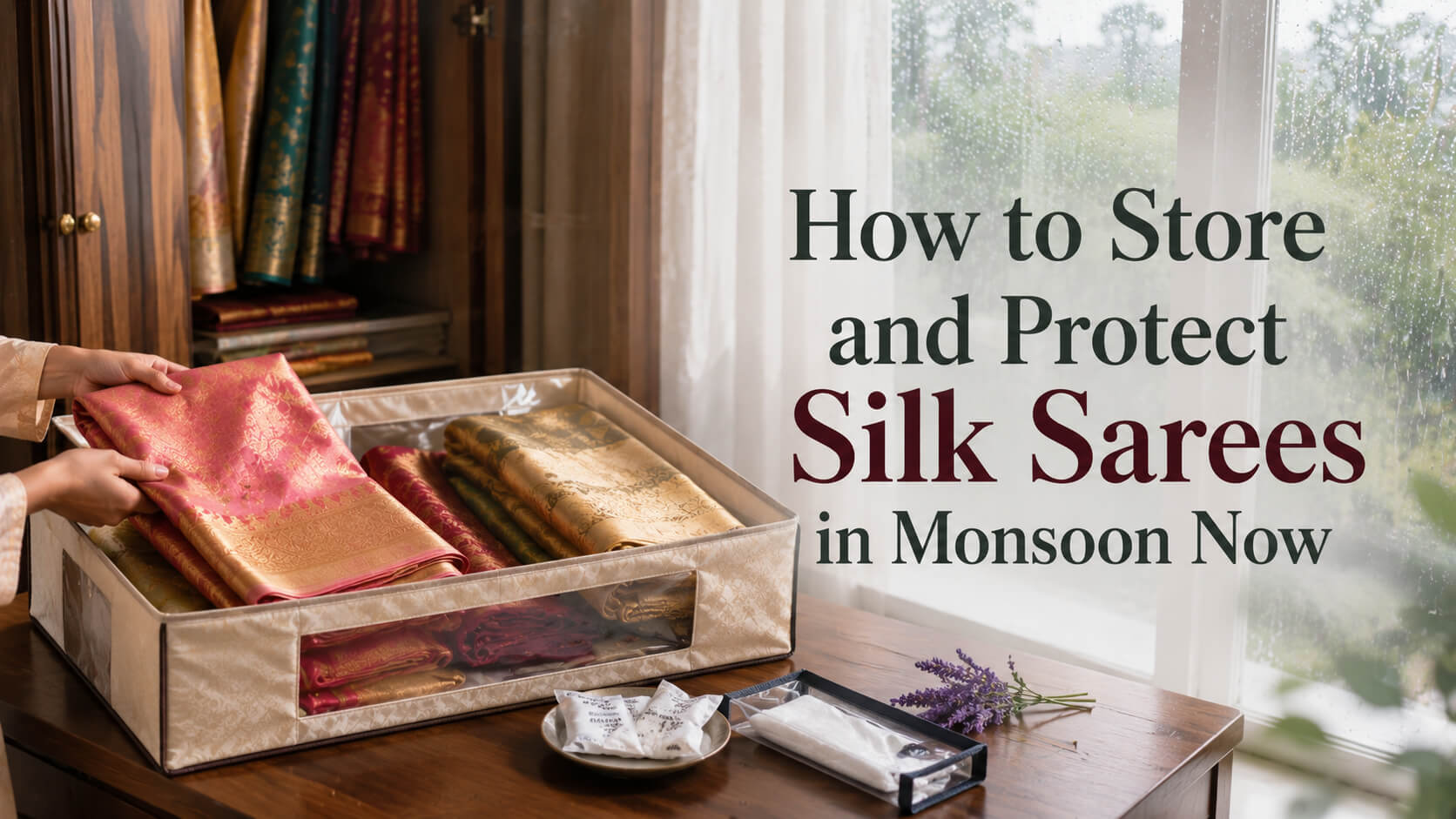 How to Store and Protect Silk Sarees in Monsoon