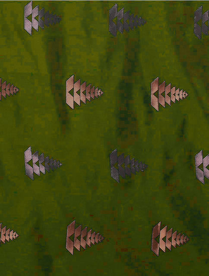 Glittering Mehndi Soft Silk Saree With Splendorous Blouse Piece