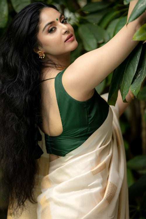 Load image into Gallery viewer, Imaginative Beige Soft Silk Saree With Devastating Blouse Piece
