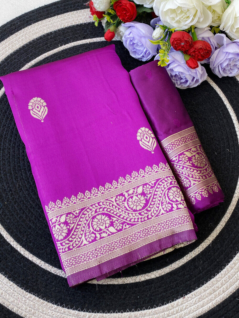 Improbable Wine Soft Silk Saree With Exceptional Blouse Piece