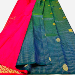 Groovy Blue Soft Silk Saree With Conflate Blouse Piece