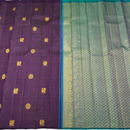 Tantalizing Purple Soft Silk Saree With Effulgent Blouse Piece