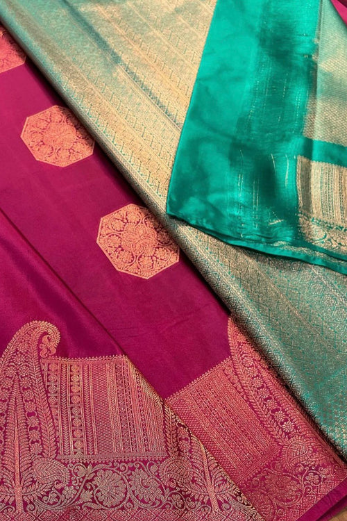 Load image into Gallery viewer, Extraordinary Dark Pink Soft Silk Saree With Lovely Blouse Piece
