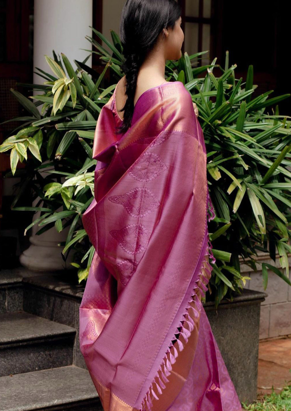 Susurrous Pink Soft Silk Saree With Panoply Blouse Piece