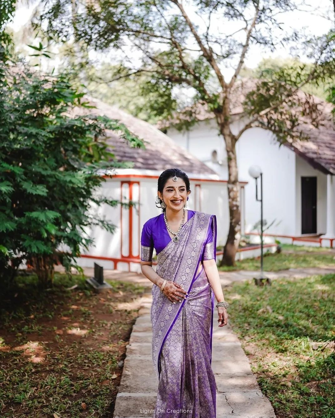 Dalliance Royal Blue Soft Silk Saree With Ephemeral Blouse Piece