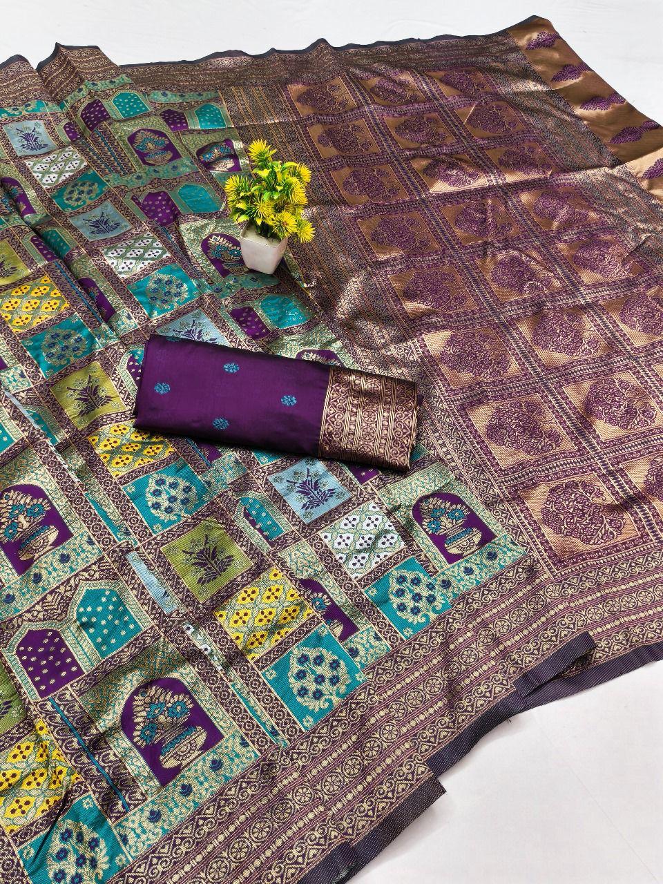 Charismatic Rama Soft Silk Saree With Sonorous Blouse Piece