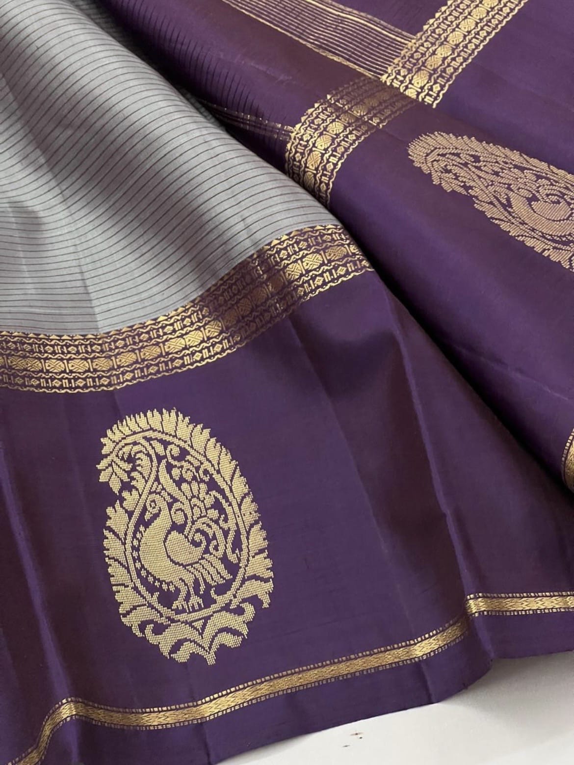 Admirable Grey Soft Silk Saree With Beguiling Blouse Piece