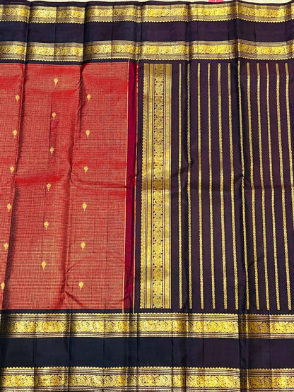 Forbearance Red Soft Silk Saree With Rhapsody Blouse Piece