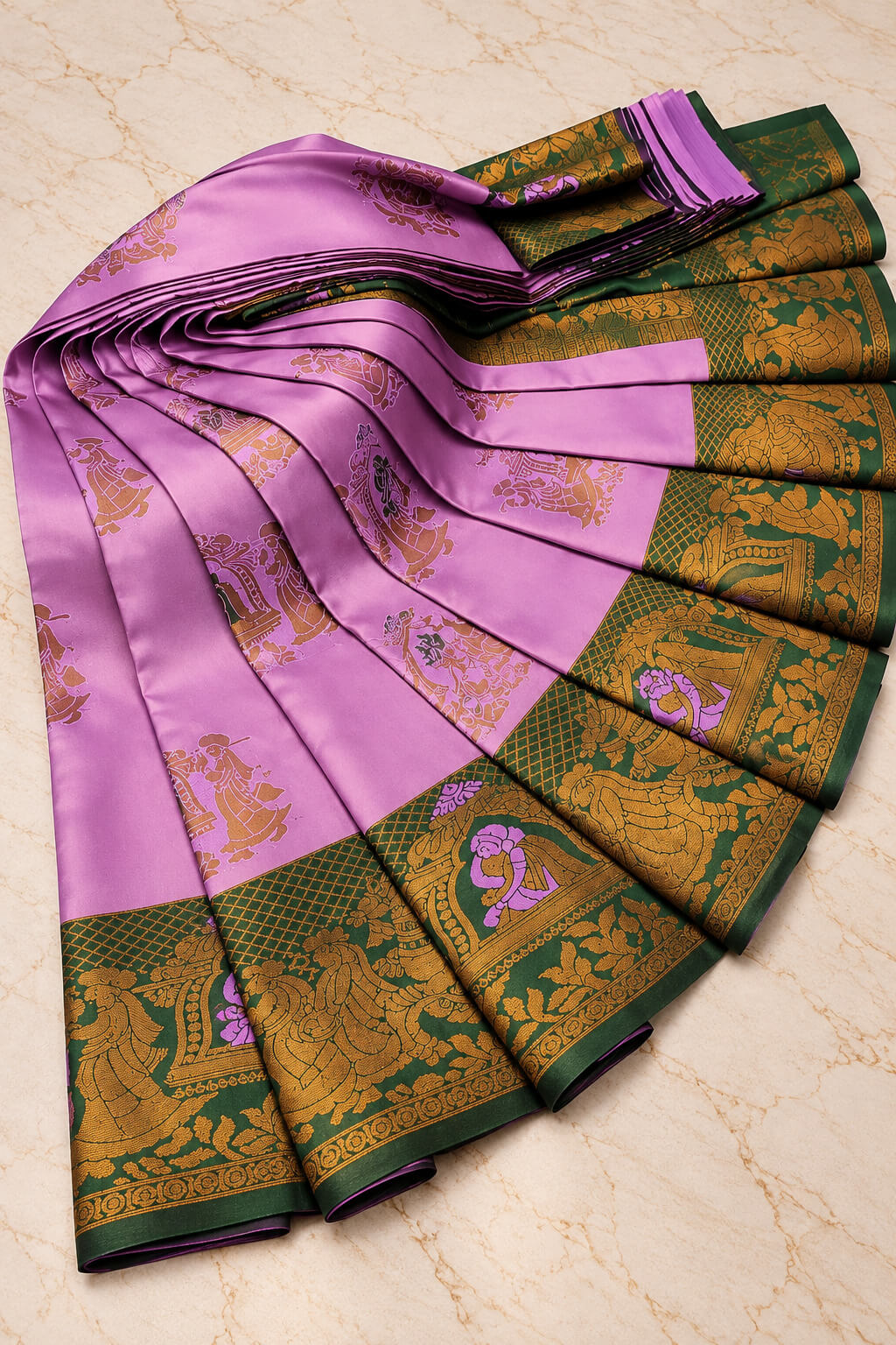 Desuetude Pink Pure Banarasi Silk Saree With Amazing Blouse Piece