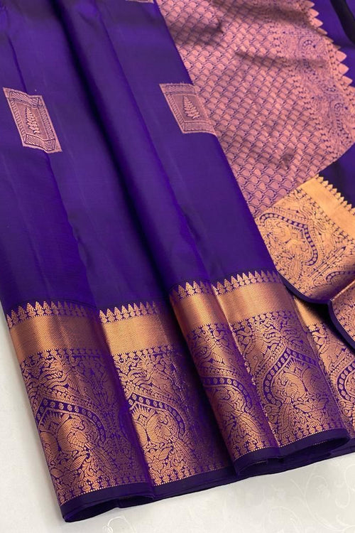 Load image into Gallery viewer, Redolent Royal Blue Soft Silk Saree With Smashing Blouse Piece
