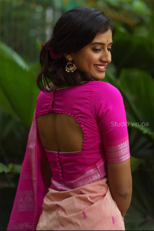 Load image into Gallery viewer, Snazzy Pink Soft Silk Saree With Transcendent Blouse Piece
