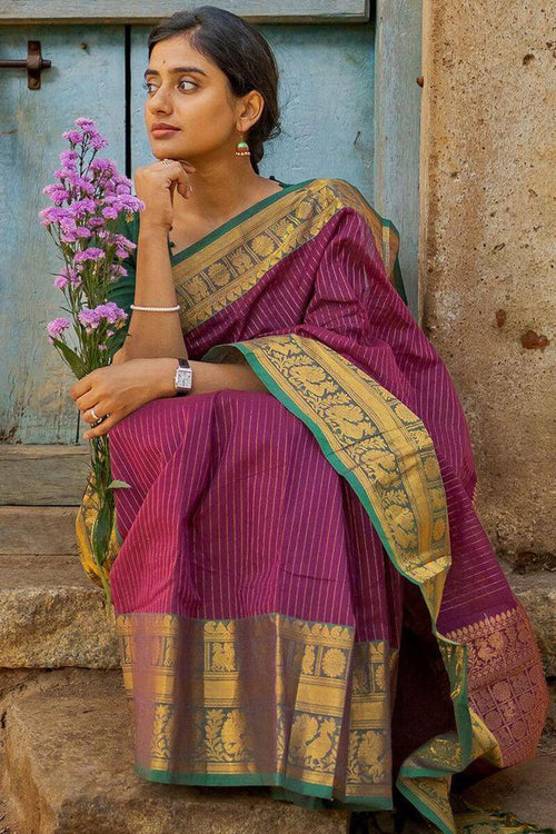 Load image into Gallery viewer, Classy Dark Pink Soft Silk Saree With Smart Blouse Pieced
