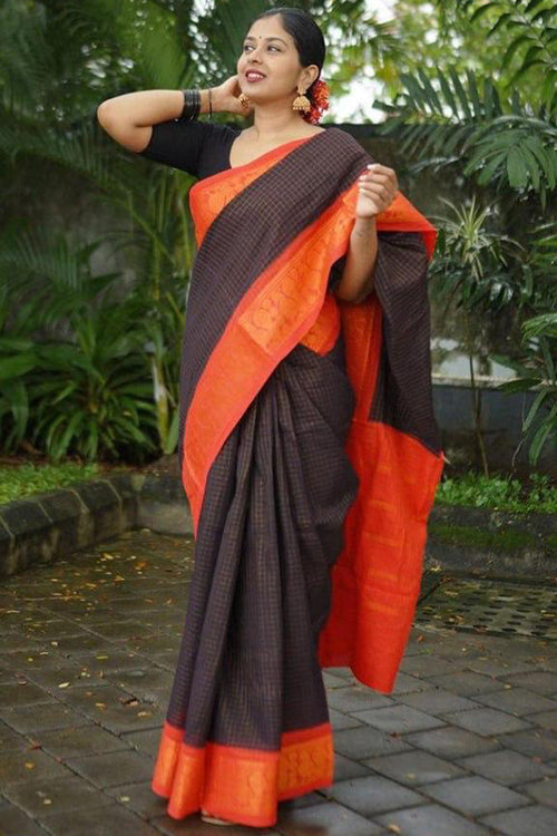 Load image into Gallery viewer, Demanding Black Soft Silk Saree With Classic Blouse Pieced
