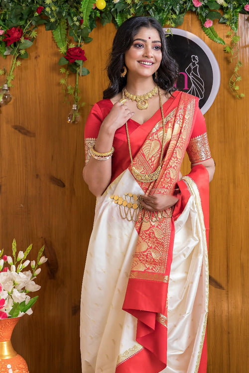 Load image into Gallery viewer, Seraglio Beige Soft Silk Saree With Smashing Blouse Piece
