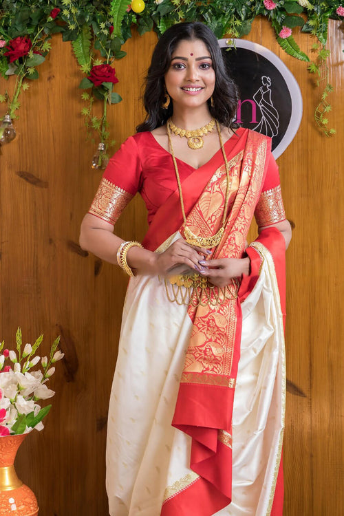 Load image into Gallery viewer, Seraglio Beige Soft Silk Saree With Smashing Blouse Piece
