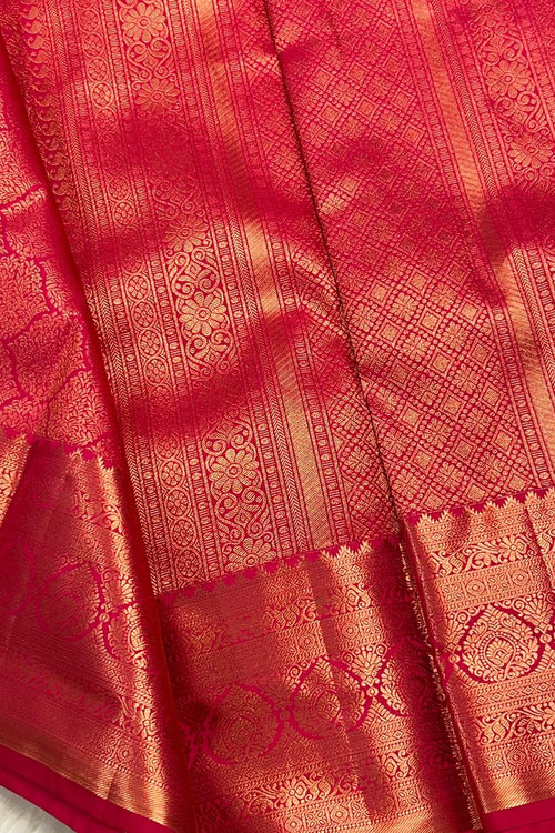 Load image into Gallery viewer, Scintilla Dark Pink Soft Banarasi Silk Saree With Panoply Blouse Piece
