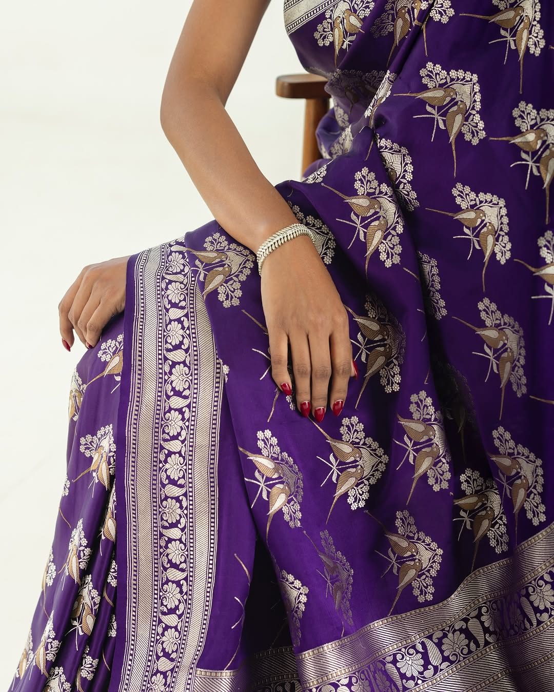 Refreshing Purple Soft Silk Saree With Pretty Blouse Piece