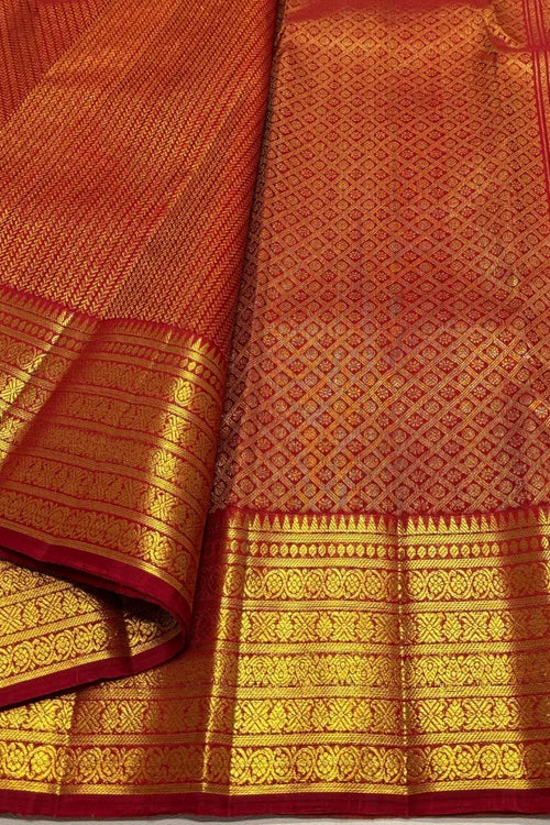 Load image into Gallery viewer, Felicitous Red Soft Banarasi Silk Saree With Improbable Blouse Piece

