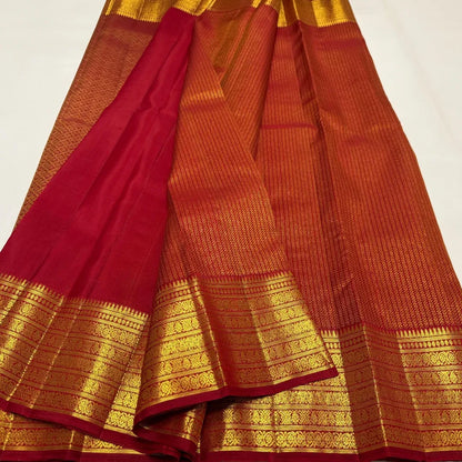 Felicitous Red Soft Banarasi Silk Saree With Improbable Blouse Piece
