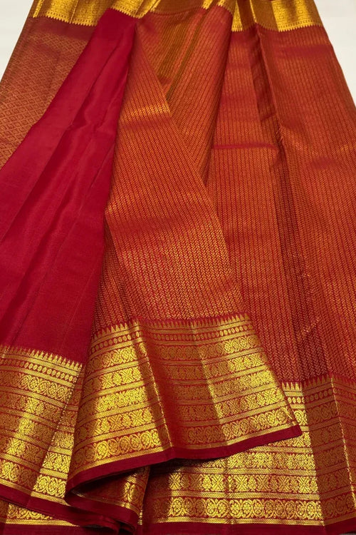 Load image into Gallery viewer, Felicitous Red Soft Banarasi Silk Saree With Improbable Blouse Piece
