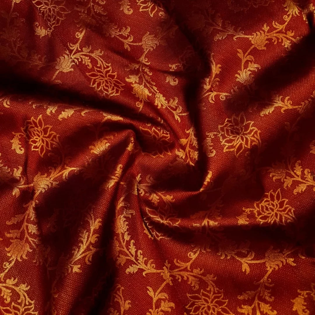 Glowing Wine Soft Banarasi Silk Saree With Quixotic Blouse Piece