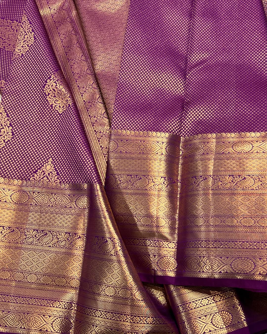 Precious Purple Soft Banarasi Silk Saree With Ebullience Blouse Piece