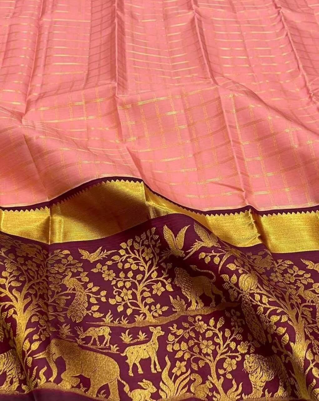 Cynosure Pink Soft Silk Saree With Dazzling Blouse Piece