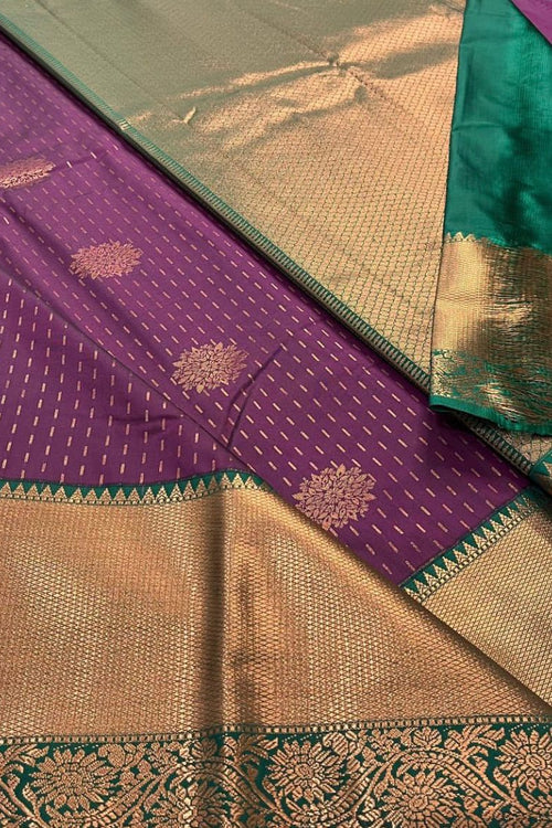 Load image into Gallery viewer, Pleasant Purple Soft Silk Saree With Comely Blouse Piece
