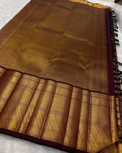 Magnetic Wine Soft Banarasi Silk Saree With Embellished Blouse Piece