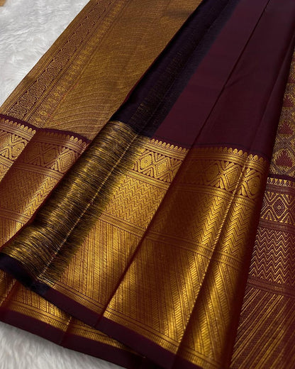 Magnetic Wine Soft Banarasi Silk Saree With Embellished Blouse Piece