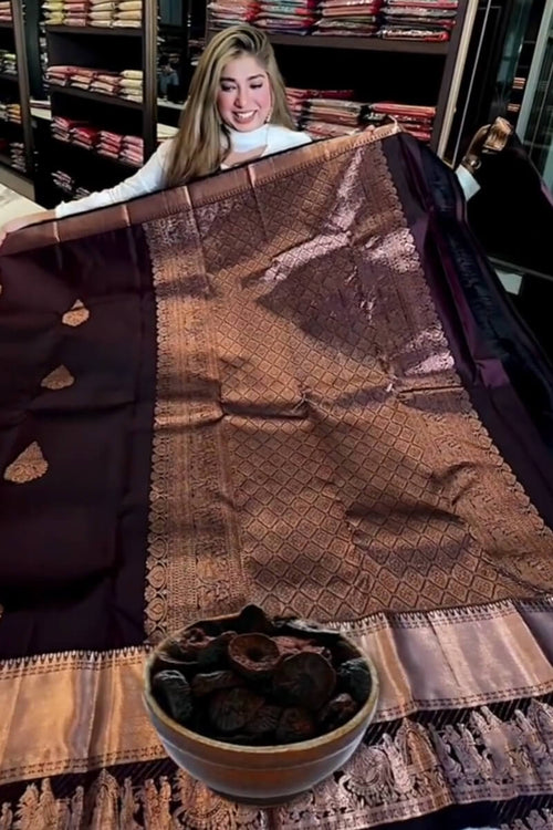 Load image into Gallery viewer, Trendy Purple Soft Banarasi Silk Saree With Forbearance Blouse Piece
