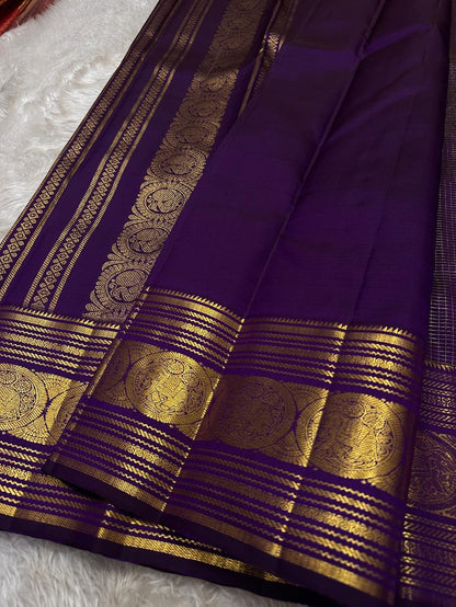 Profuse Purple Soft Banarasi Silk Saree With Evanescent Blouse Piece