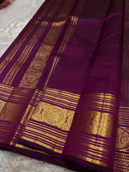 Lagniappe Wine Soft Banarasi Silk Saree With Murmurous Blouse Piece