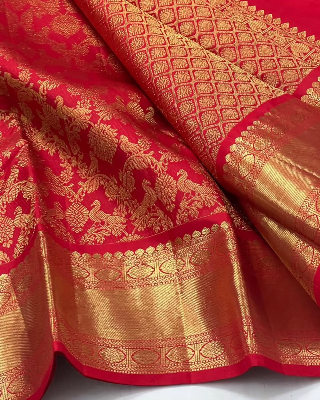 Divine Red Soft Banarasi Silk Saree With Trendy Blouse Piece