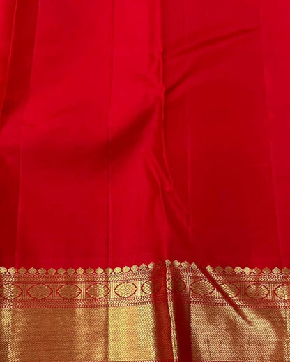 Divine Red Soft Banarasi Silk Saree With Trendy Blouse Piece