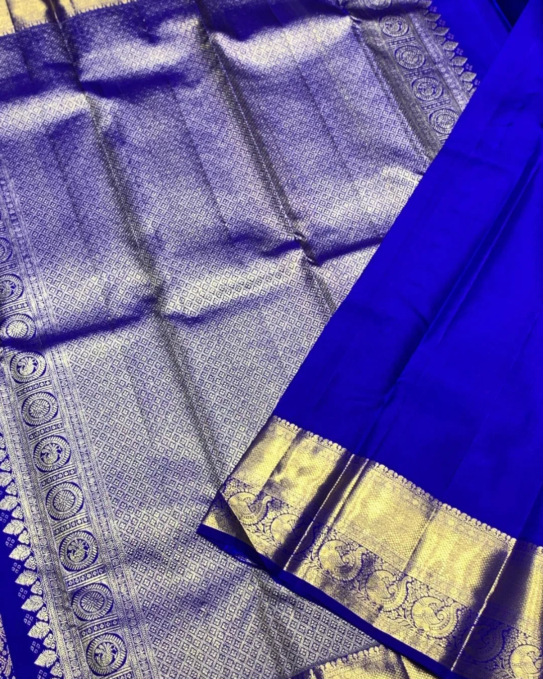 Charismatic Royal Blue Soft Banarasi Silk Saree With Pretty Blouse Piece