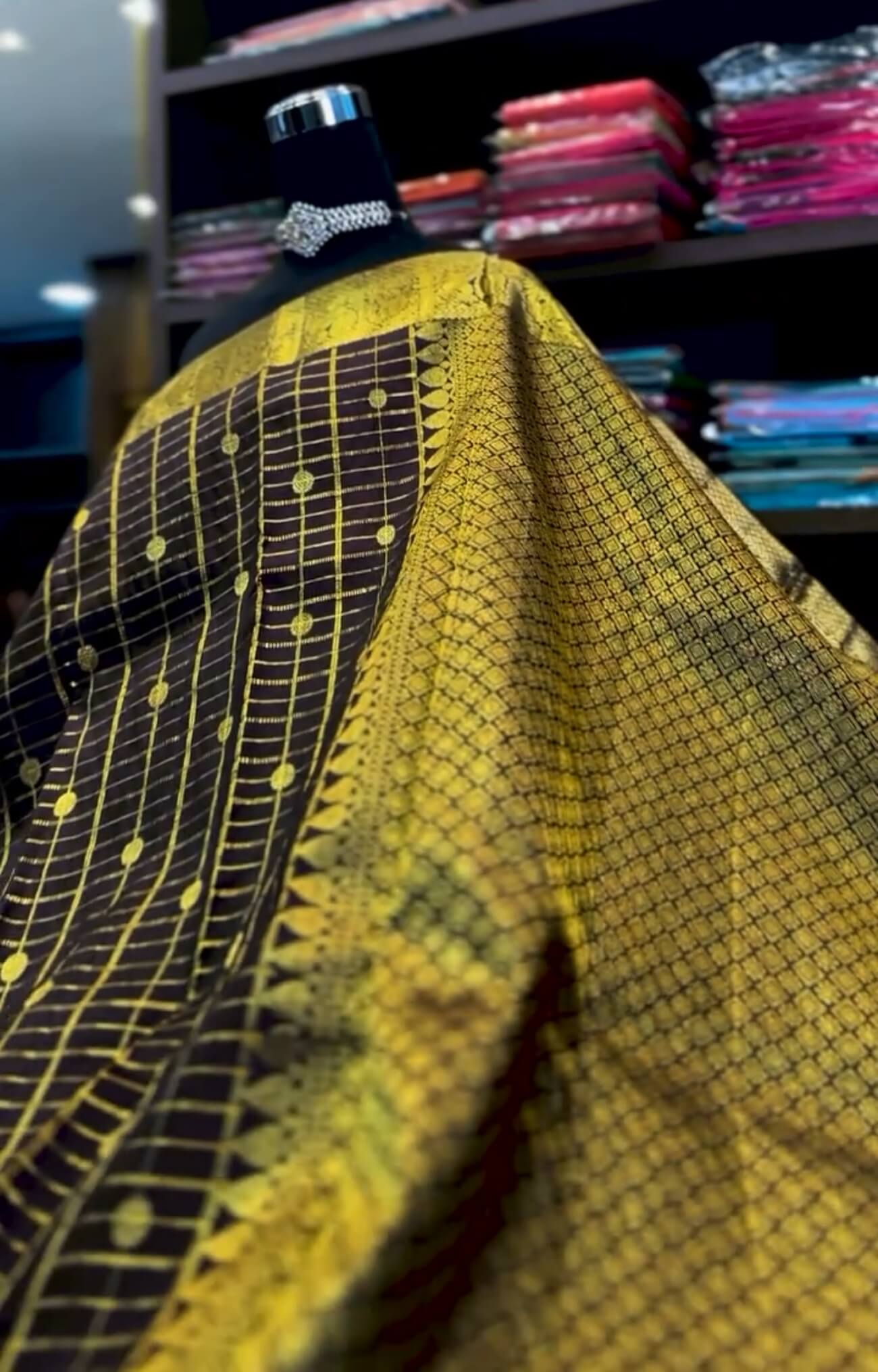 Luxuriant Brown Soft Banarasi Silk Saree With Scintilla Blouse Piece