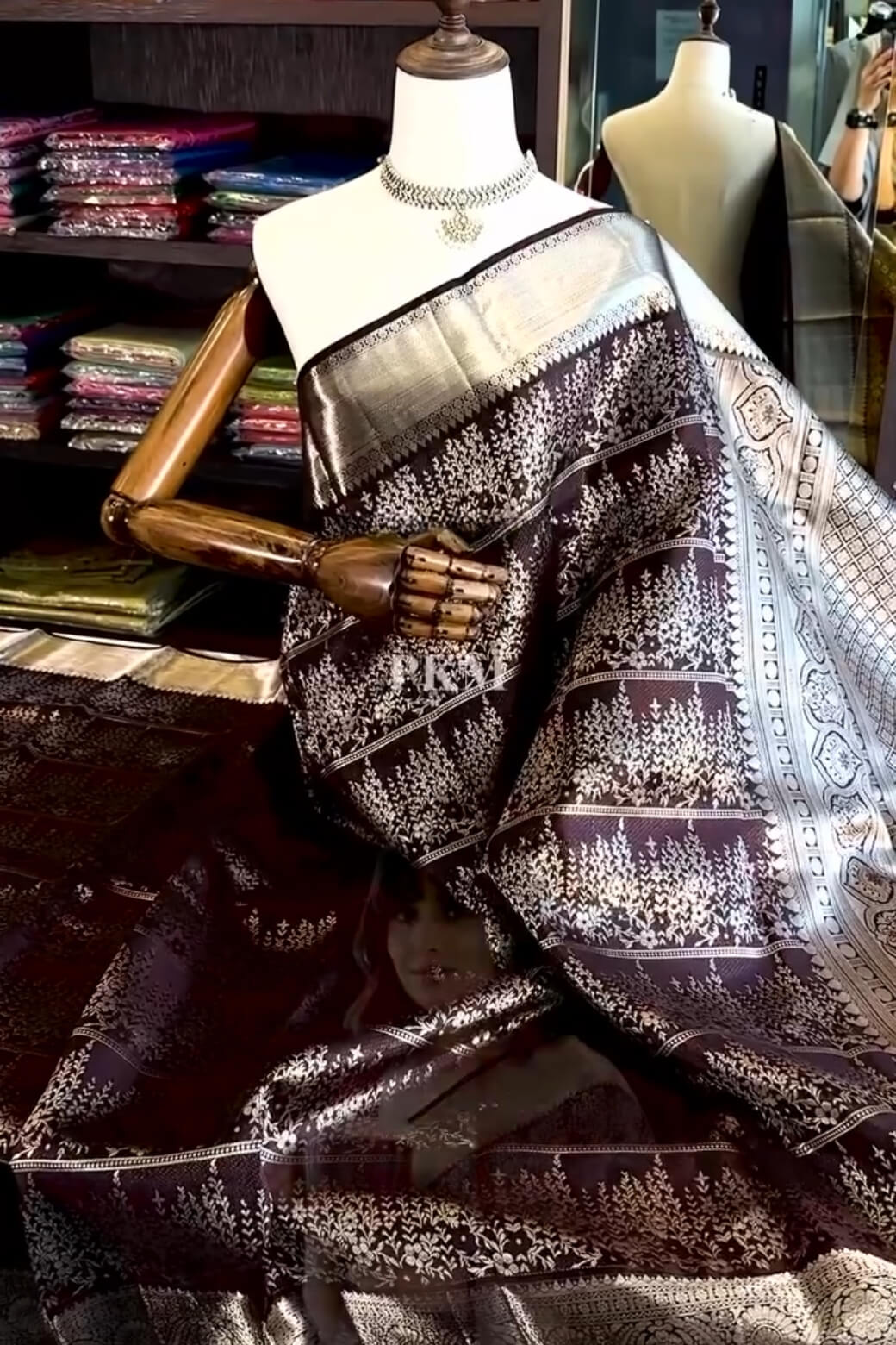 Epiphany Wine Soft Banarasi Silk Saree With Devastating Blouse Piece